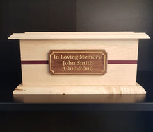 Load image into Gallery viewer, Large Maple Wooden Cremation Urn