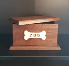Load image into Gallery viewer, Small Walnut Wooden Cremation Urn