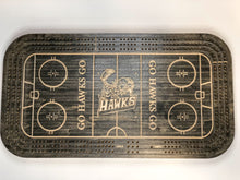 Load image into Gallery viewer, Athabasca Hawks Hockey Crib Board