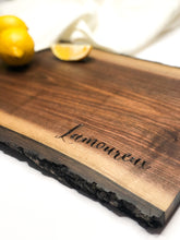 Load image into Gallery viewer, The Live Edge Walnut Charcuterie Board