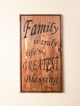 Load image into Gallery viewer, The Family Blessing Sign
