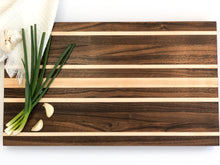 Load image into Gallery viewer, Walnut-Maple Edge Grain Cutting Board
